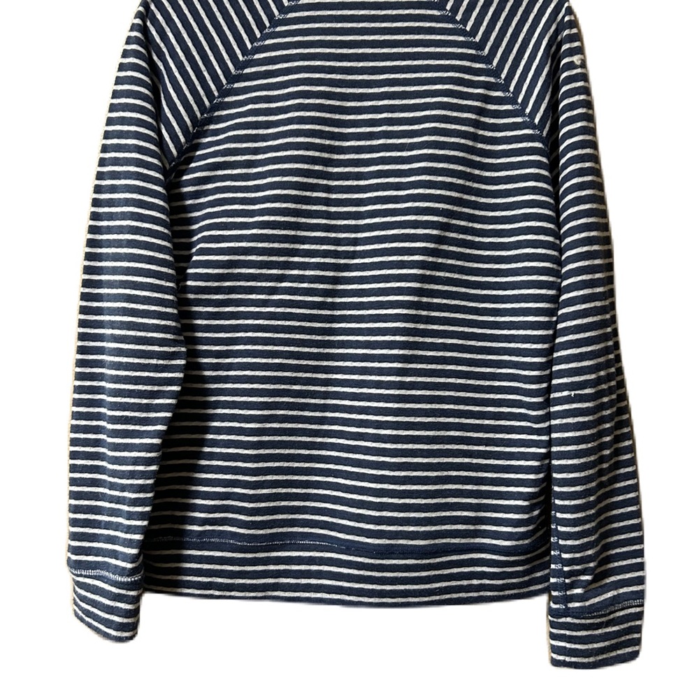 Marine Layer Pullover Sweatshirt XS Women's Blue Stripe Long Sleeve Crew Neck - Picture 2 of 4
